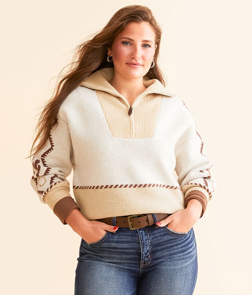 Ariat Wild West Brushed Knit Sweater front view