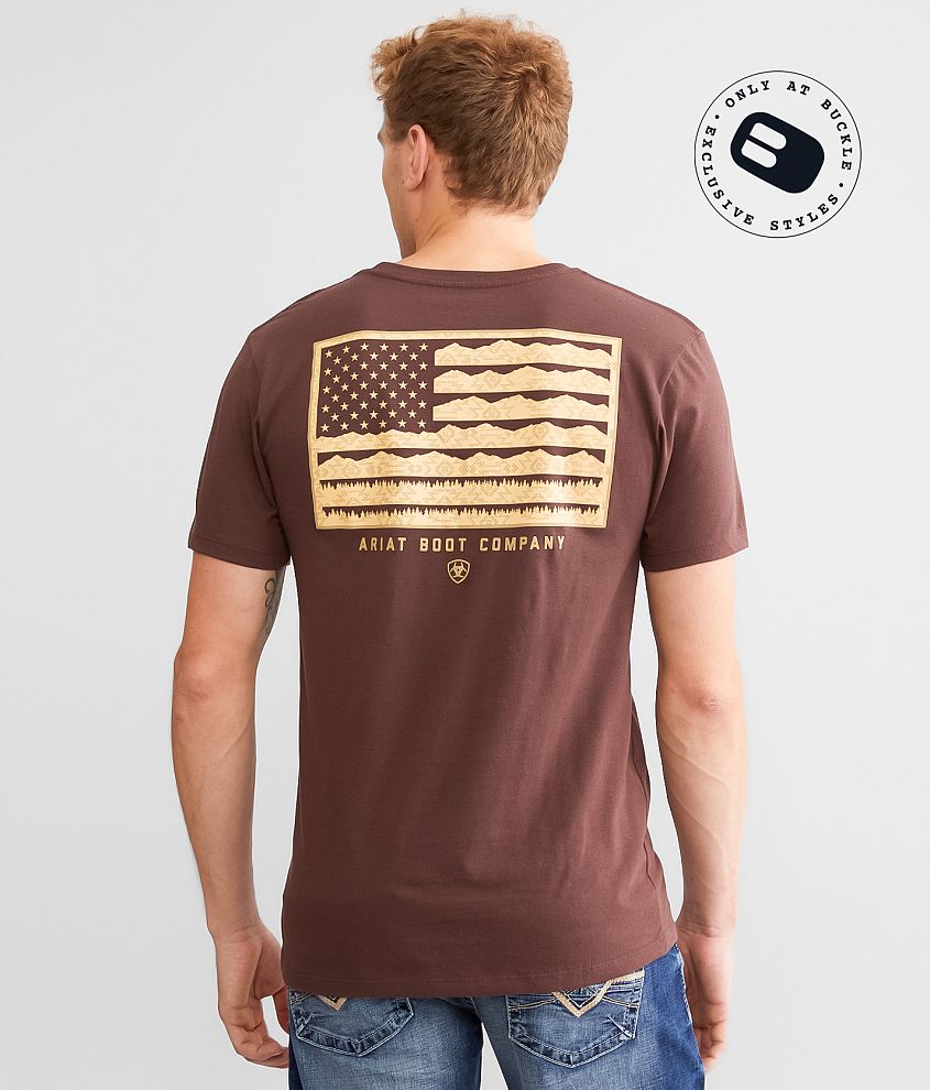 Ariat Skyline Flag T-Shirt front view