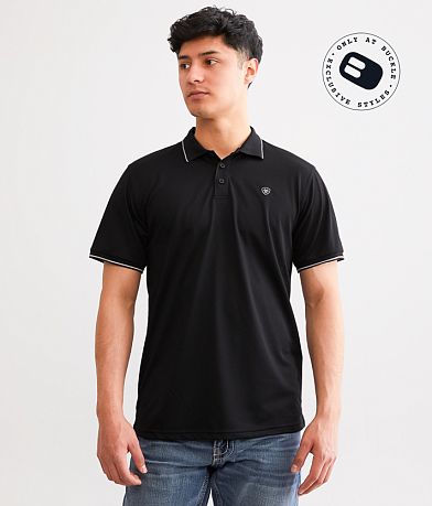 Gentry County Western Performance Polo - Men's Polos in Blue