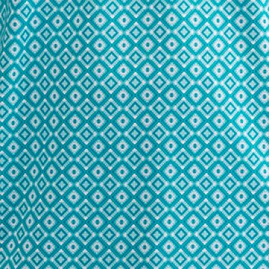Peacock Blue White