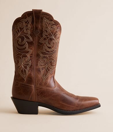 Ariat Round Up Leather Western Boot front view