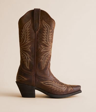 Ariat Round Up Collins Leather Western Boot front view