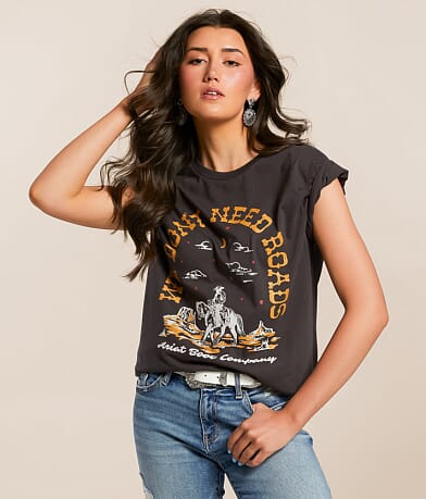 Ariat No Roads Boyfriend T-Shirt front view