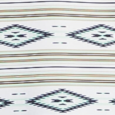 White Serape Print