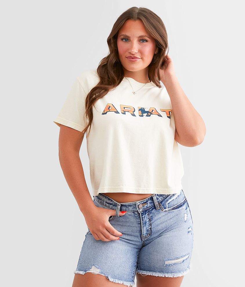 Ariat Landscape Cropped T-Shirt front view