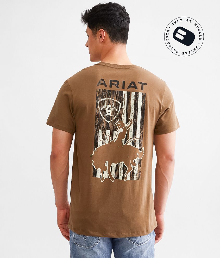 Ariat Barn Door Bronco T-Shirt front view