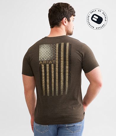 Ariat Steel Bar Flag T-Shirt front view
