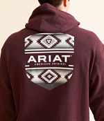 Ariat Felpa Con Cappuccio Uomo Stitch Shield Logo - Comfort E Stile Casual - 2