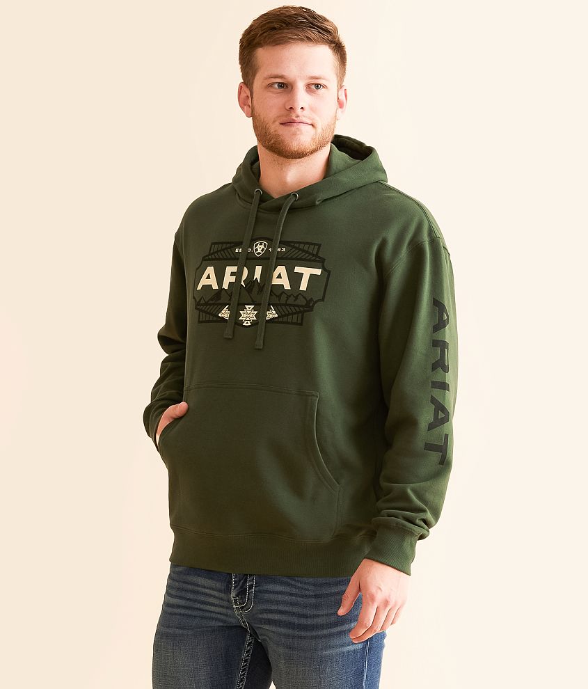 Ariat Chiricahua Mountain Badge Hooded Sweatshirt front view