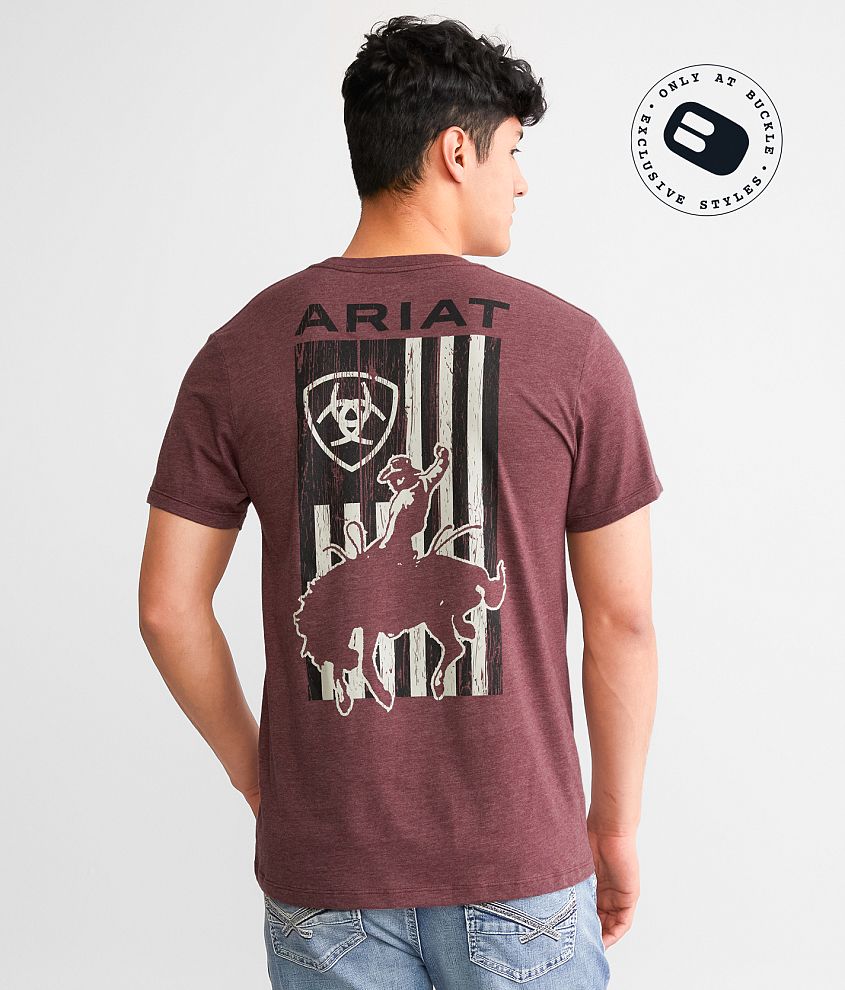 Ariat Barn Door Bronco T-Shirt front view