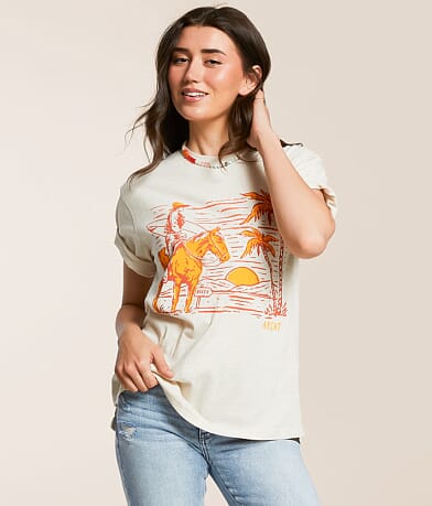 Ariat Western Surfer Boyfriend T-Shirt front view
