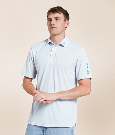 Ariat Team Logo ClimateTEK™ Polo front view