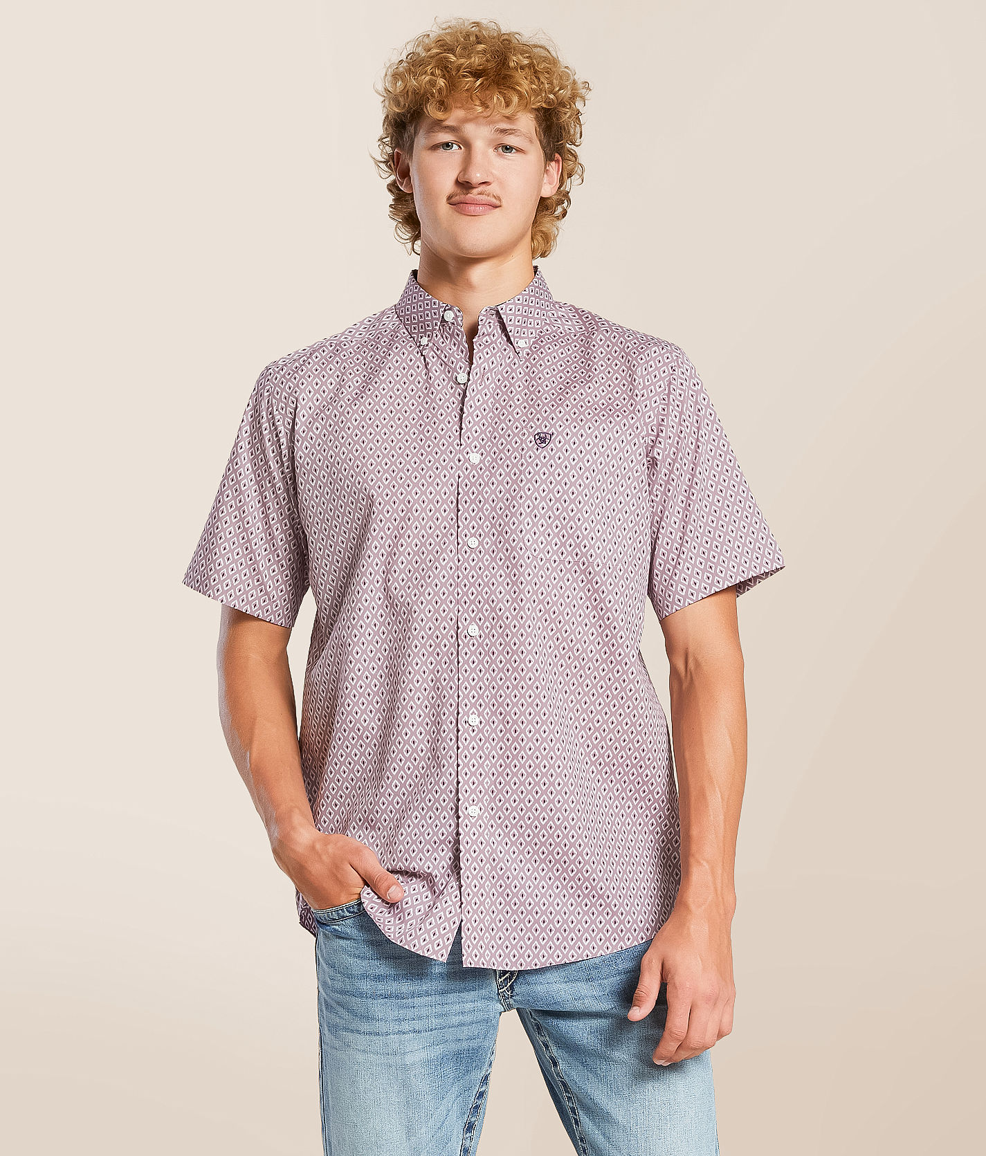 Ariat Men's Nevil Classic Fit Long Sleeve Western Shirt Tibetan