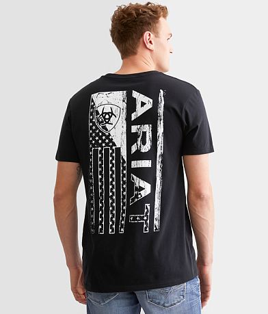 Ariat Stars & Bars Wood T-Shirt front view