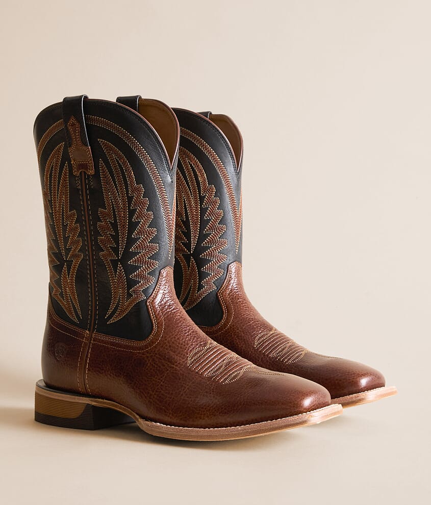 Slidestrike Wide Leather Cowboy Boot