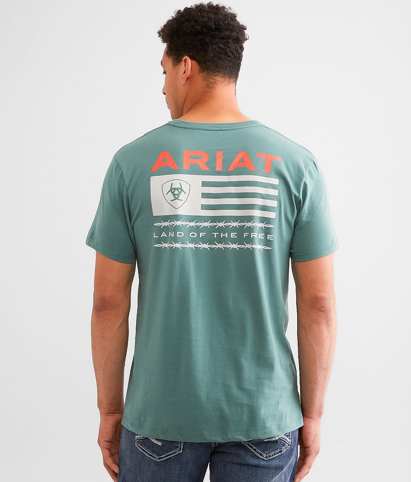 Ariat Hidden Valley Flag T-Shirt front view