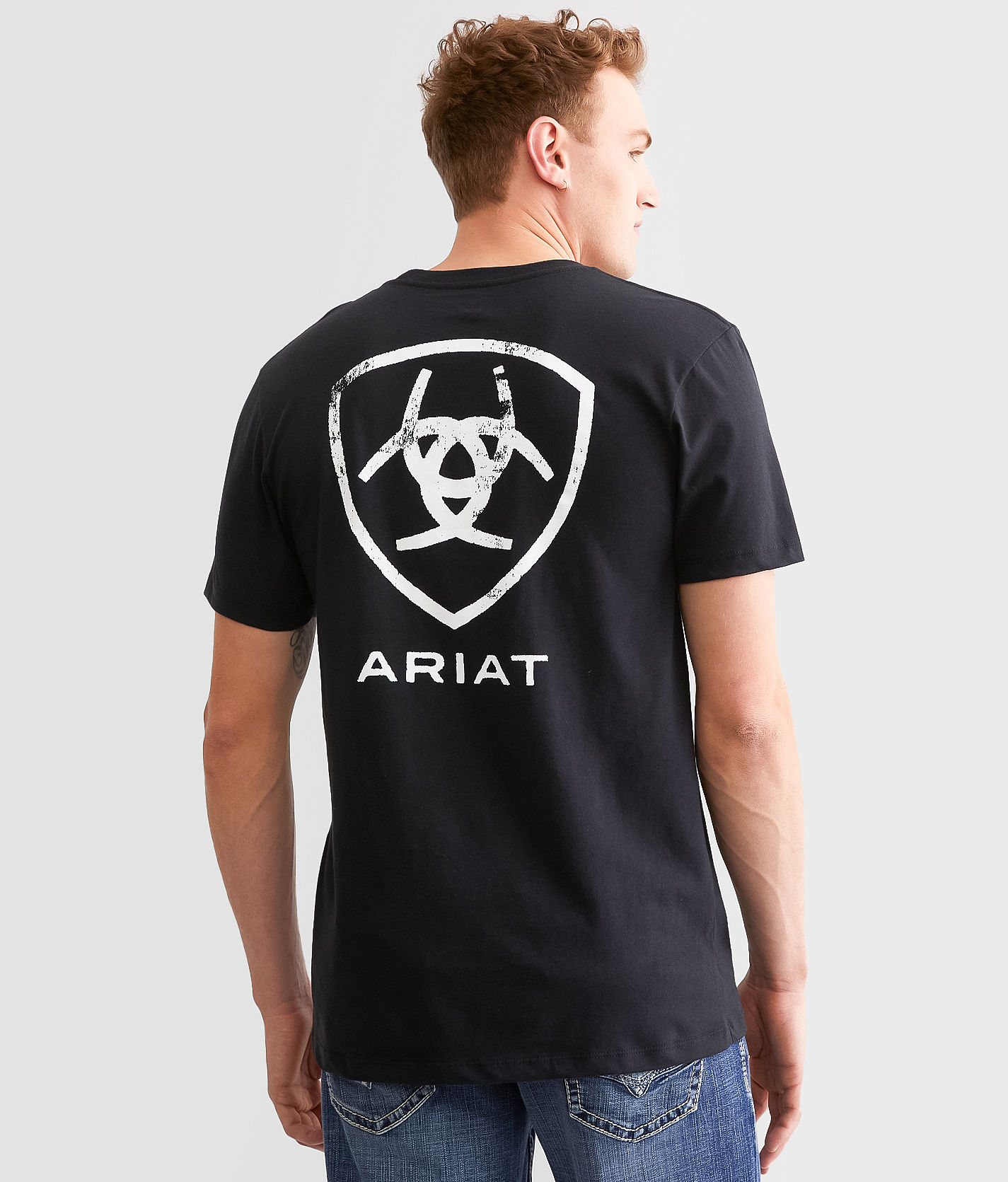 Ariat Barn Shield T-Shirt - Men's T-Shirts in Black | Buckle