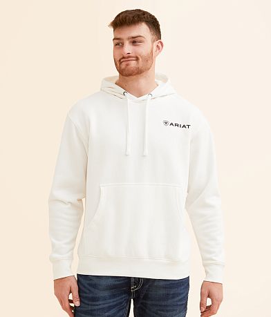 Ariat Stipple Steer Hooded Sweatshirt front view
