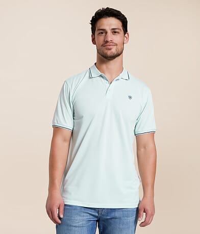Ariat Logo Fitted TEK™ Polo front view
