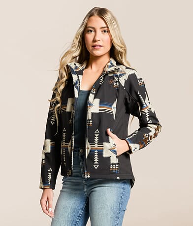 Ariat Aztec Softshell Jacket front view