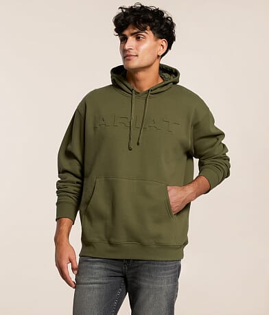 Ariat Embossed Hooded Sweatshirt front view