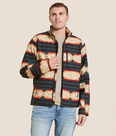 Ariat Logo Southwestern Softshell Jacket front view