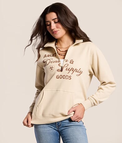 Ariat Denim & Supply Oversized Pullover front view