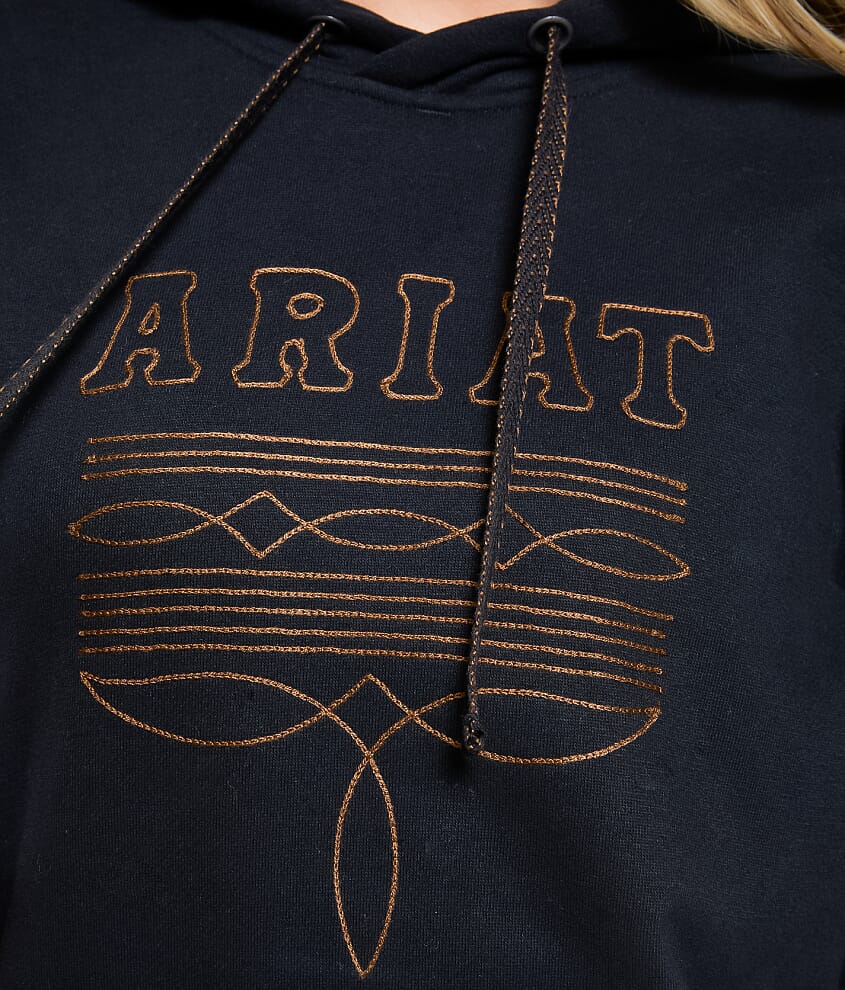 Booted Logo Hooded Sweatshirt