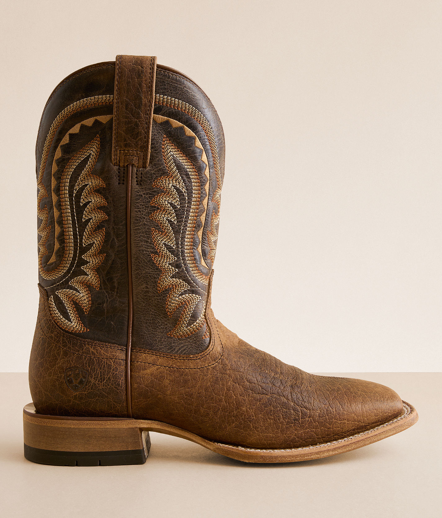 NEW ARIAT men\'s rock ridge boot in navy bison & ginger spice 0AA83143-EA2B-43C3-AADE-  main image 2