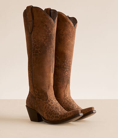 Casanova Leopard Leather Western Boot thumbnail 2