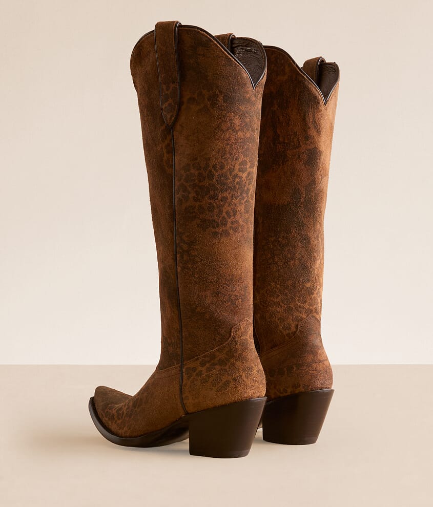 Casanova Leopard Leather Western Boot
