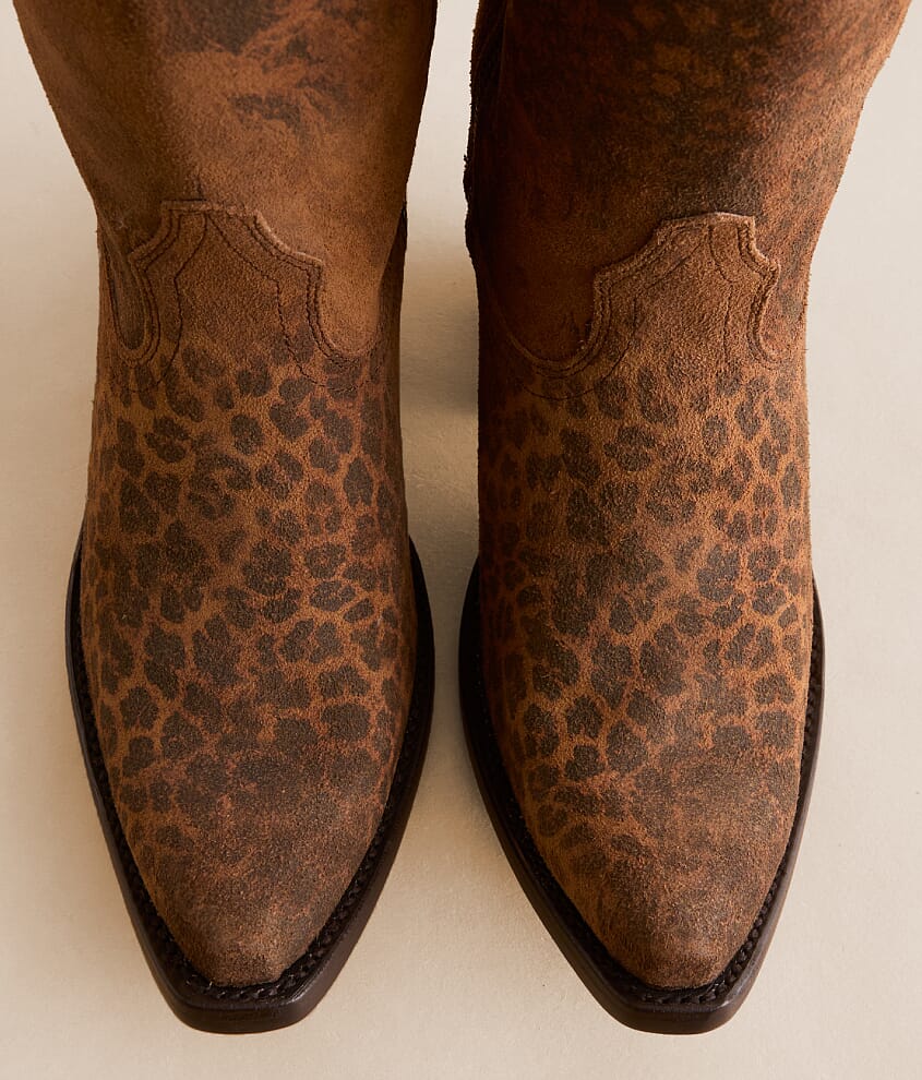 Casanova Leopard Leather Western Boot
