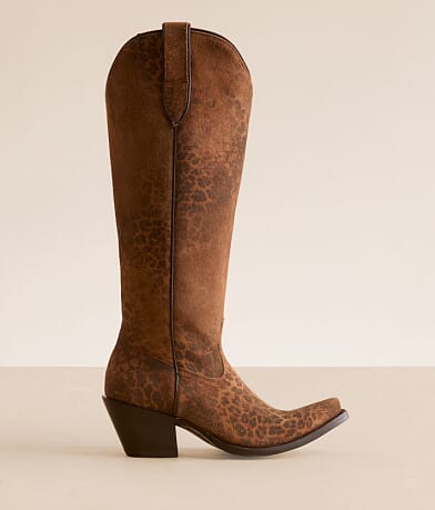 Ariat Casanova Leopard Leather Western Boot front view