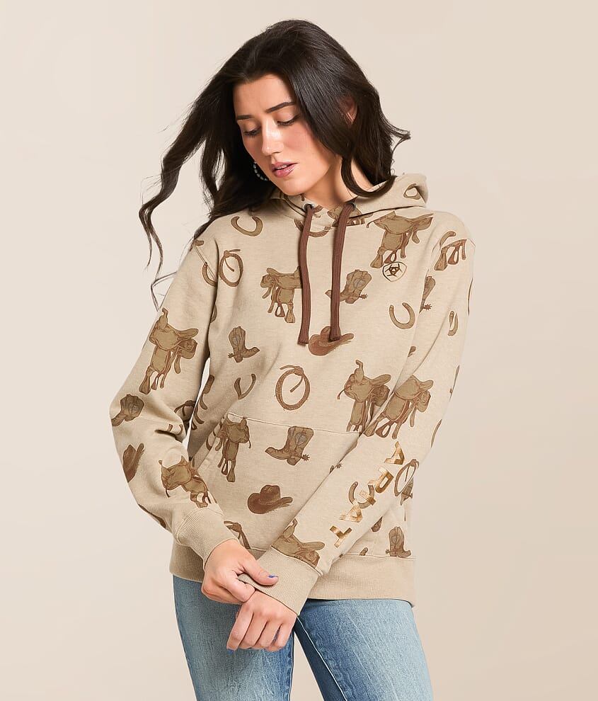 Horse Saddle Hooded Sweatshirt