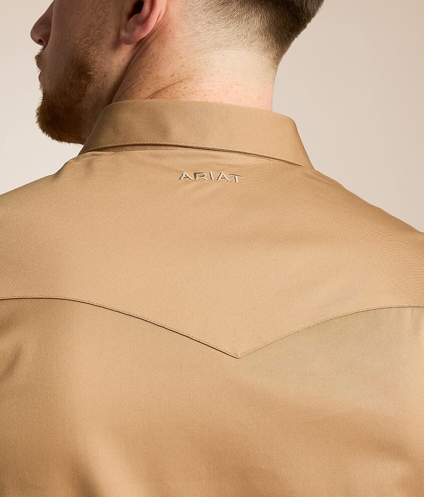 Solid Twill Fitted Shirt