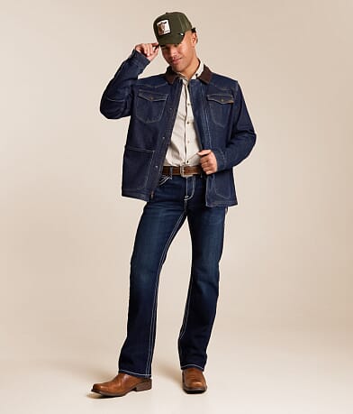 Ariat Denim Chore Stretch Jacket front view