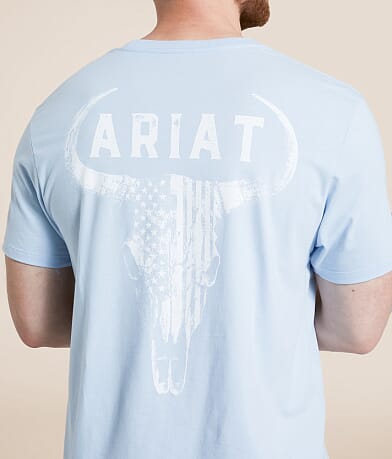 Ariat Badlands Patriot Skull T-Shirt back view