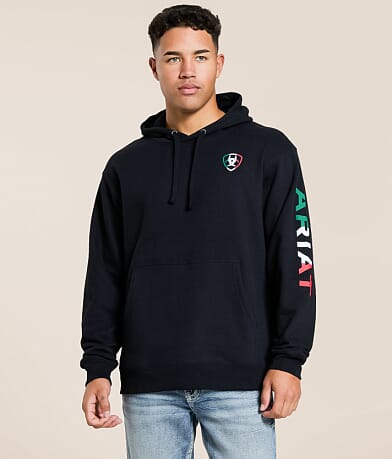 Ariat Buckin' Baqueno Hooded Sweatshirt front view