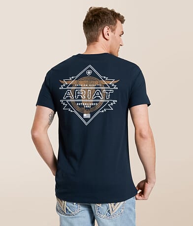 Ariat Badlands Longhorn T-Shirt front view