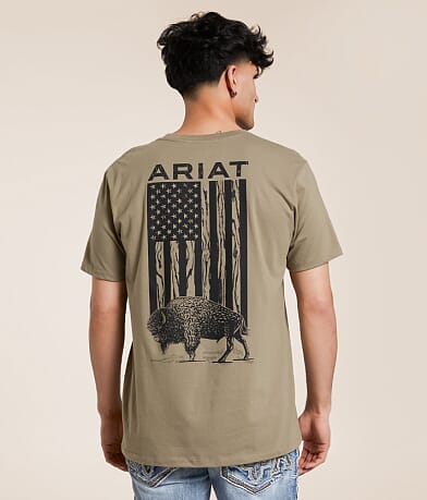Ariat Bison Flag T-Shirt front view