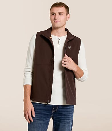 Ariat Logo Softshell Vest front view