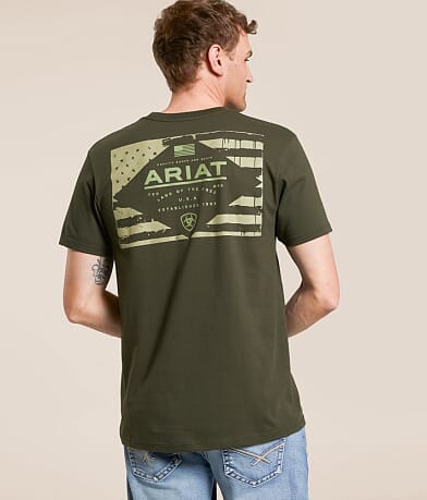 Ariat Lockup Flag T-Shirt front view