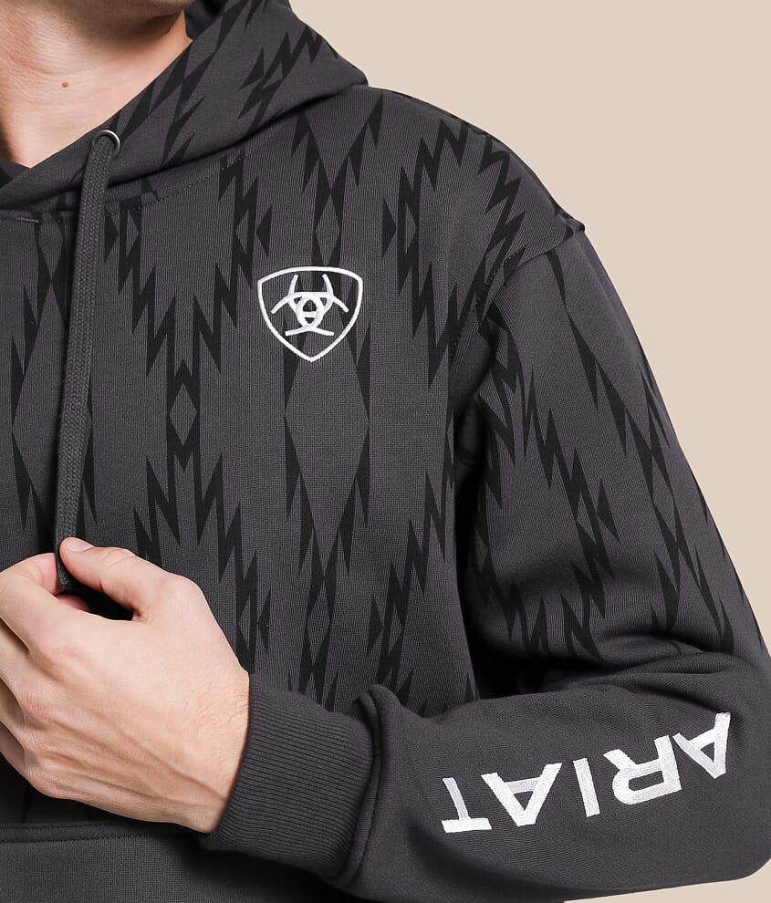 Southwestern Pieced Hooded Sweatshirt