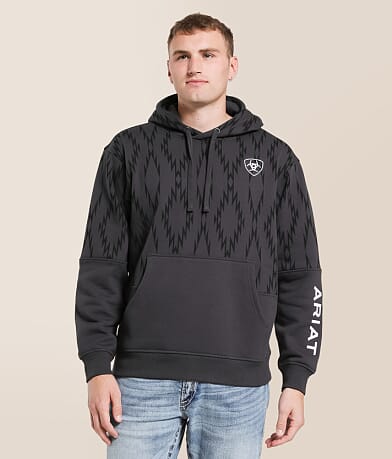 Ariat Southwestern Pieced Hooded Sweatshirt front view