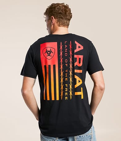 Ariat Visible Valley Flag T-Shirt front view