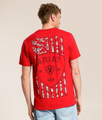 Ariat Camo Simple Shield T-Shirt front view