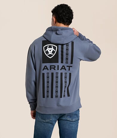 Ariat Southwest Split Flag Hooded Sweatshirt front view