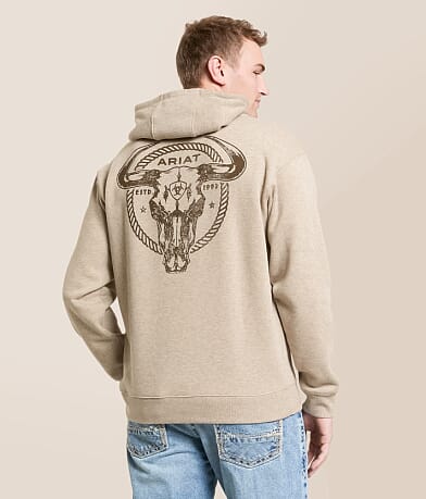 Ariat Bull Roper Stamp Hooded Sweatshirt front view