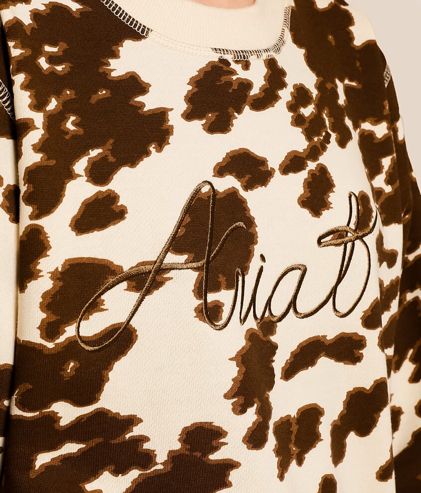 Cow Print Pullover