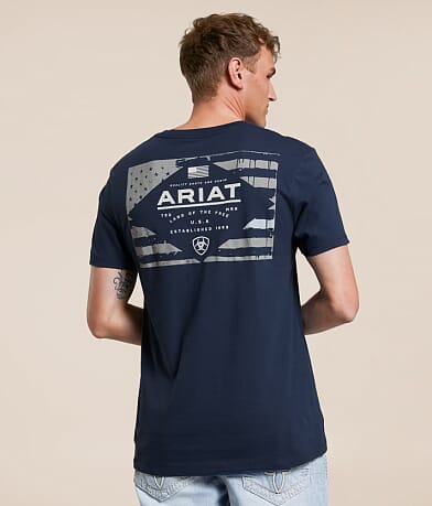 Ariat Lockup Flag T-Shirt front view
